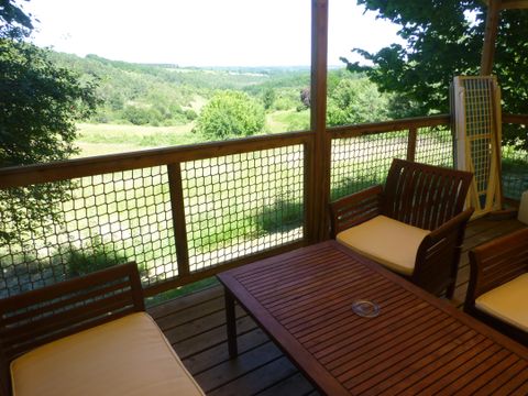 BUNGALOW TOILÉ 5 personnes - Bungalow Toilé Standard 19m² (2 chambres) - Terrasse couverte 6m² - Sans sanitaires 5 pers