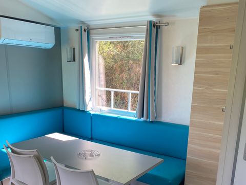 MOBILHOME 6 personnes - Mobil-home Premium 30 m² (3 chambres) terrasse semi-couverte 15m² + TV + LV + Clim 6 pers