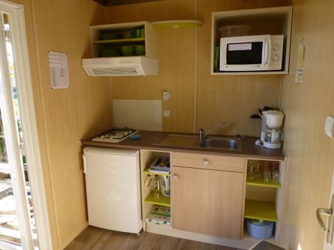 CHALET 2 personnes - Chalet Noisette Confort 16m² (1 chambre) - Terrasse couverte 8m² - TV 2 pers