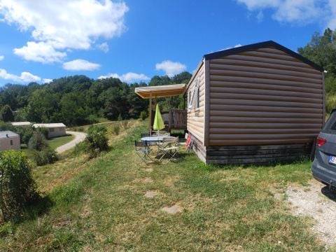 MOBILHOME 5 personnes - Mobil-Home Chêne Confort 23m² (2ch - 5pers) - terrasse couverte 10m2 - samedi/samedi 5 pers