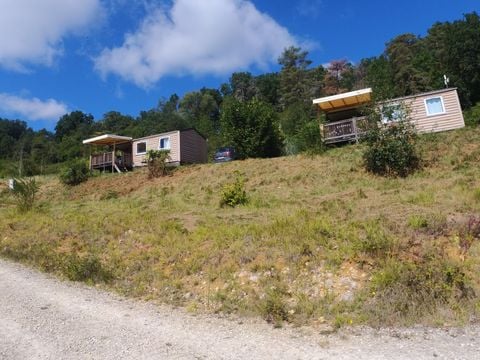 MOBILHOME 5 personnes - Mobil-Home Chêne Confort 23m² (2ch - 5pers) - terrasse couverte 10m2 - samedi/samedi 5 pers