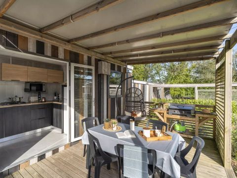 MOBILHOME 6 personnes - Cabane Luxe 4 pièces 6 personnes Climatisée + Jacuzzi