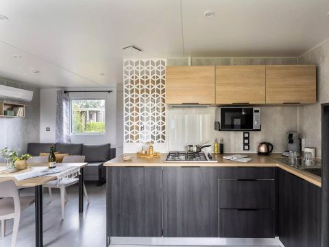 MOBILHOME 6 personnes - Cabane Premium 4 Pièces 6 Personnes Climatisée + TV