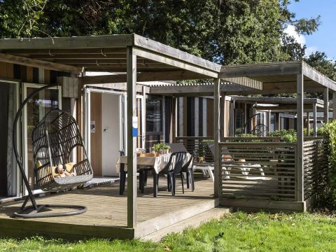 MOBILHOME 4 personnes - Cabane Premium 3 Pièces 4 Personnes Climatisée + TV