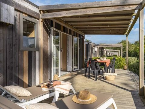 MOBILHOME 6 personnes - Cabane 4 Pièces 6 Personnes Climatisée + TV