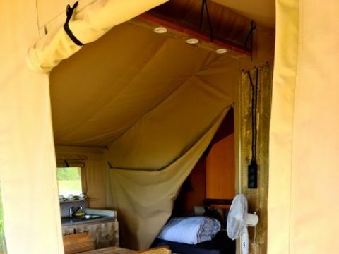 Tente en toile et en bois 4 personnes - LODGE SAFARI