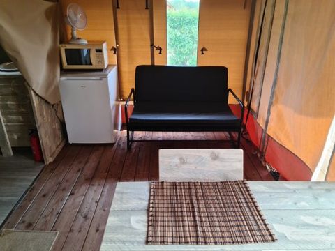 Tente en toile et en bois 4 personnes - LODGE SAFARI