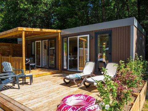 MOBILHOME 5 personnes - Premium Exclusive | 2 Ch. | 5 Pers. | Terrasse surélevée | 2 SDB | Clim. | TV