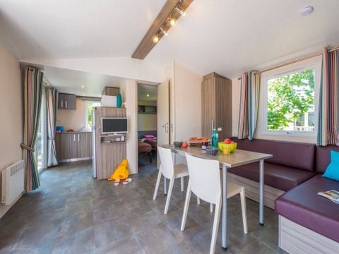 BUNGALOW 4 personnes - Mobil-home | Comfort | 2 Ch. | 4 Pers. | Terrasse surélevée | TV