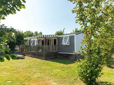 BUNGALOW 6 personnes - Mobil-home | Comfort | 3 Ch. | 6 Pers. | Terrasse surélevée | 2 SDB | TV