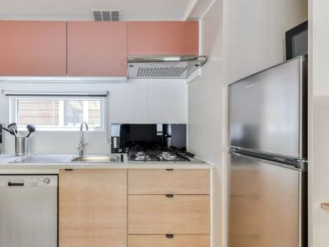 Mobilhome 6 personnes - Premium | 3 Ch. | 6 Pers. | Terrasse Lounge | Clim. | TV