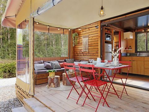 TENTE TOILE ET BOIS 4 personnes - Siroco Beach House