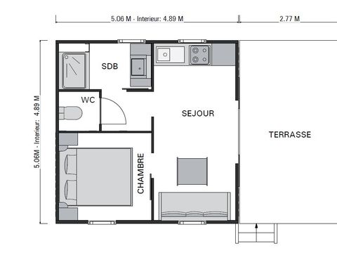 CHALET 4 personnes - Cabane sur pilotis 2/4 personnes