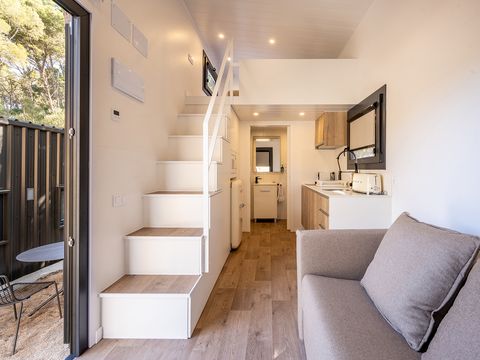MOBILHOME 2 personnes - Duplex Tiny Home Séjour en Demi-pension