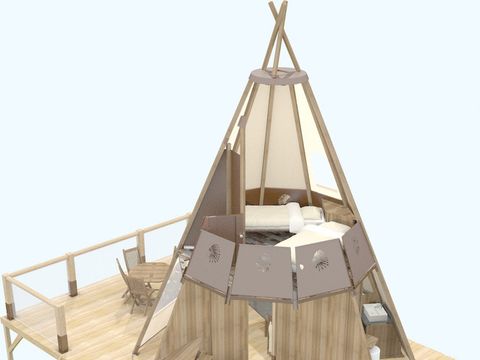HÉBERGEMENT INSOLITE 4 personnes - Tipi Experience Lodge Séjour en Demi-pension