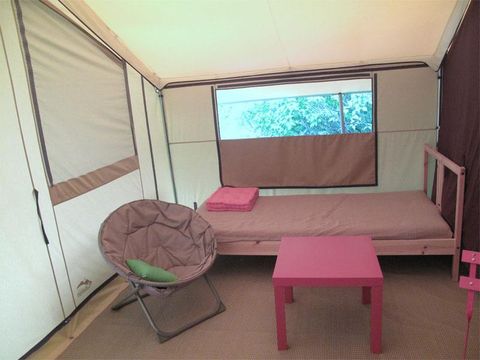 TENTE TOILE ET BOIS 6 personnes - Tente Safari Cabanon