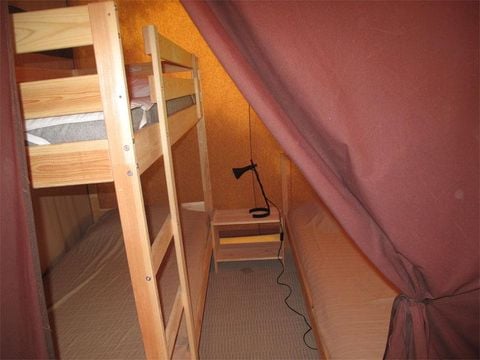 TENTE TOILE ET BOIS 6 personnes - Tente Safari Cabanon