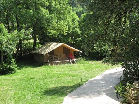 TENTE TOILE ET BOIS 6 personnes - Tente Safari Cabanon