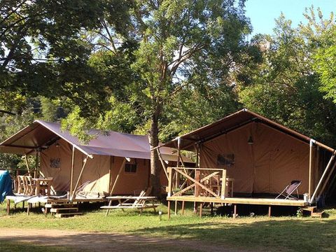 TENTE TOILE ET BOIS 5 personnes - Tente Lodge Luxe