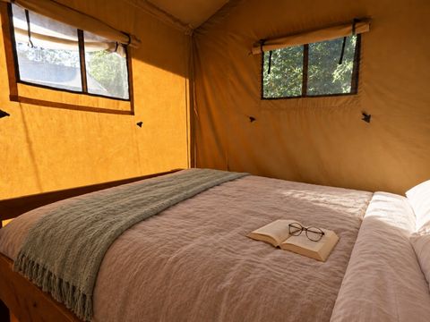 Tente en toile et en bois 5 personnes - Tente Lodge Luxe