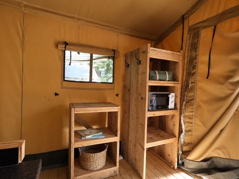 Tente en toile et en bois 5 personnes - Tente Lodge Luxe