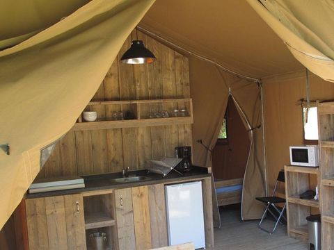 TENTE TOILE ET BOIS 5 personnes - Tente Lodge Luxe
