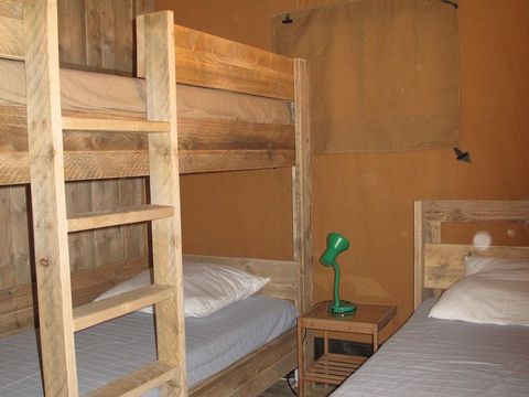 Tente en toile et en bois 5 personnes - Tente Lodge Luxe