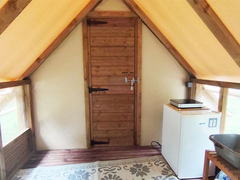 Tente en toile et en bois 2 personnes - Tente Glamping Drome
