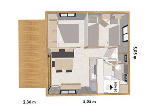 CHALET 5 personnes - Nature Rivière Drôme