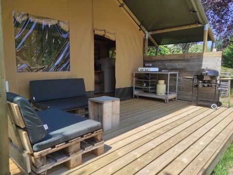 Tente en toile et en bois 5 personnes - Greenlodge Safari - Sans sanitaires privés
