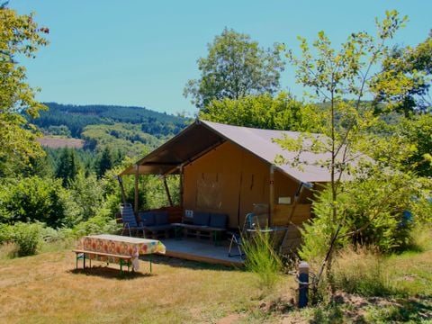 Tente en toile et en bois 5 personnes - GS2 Tente safari Greenlodge - Sans sanitaire