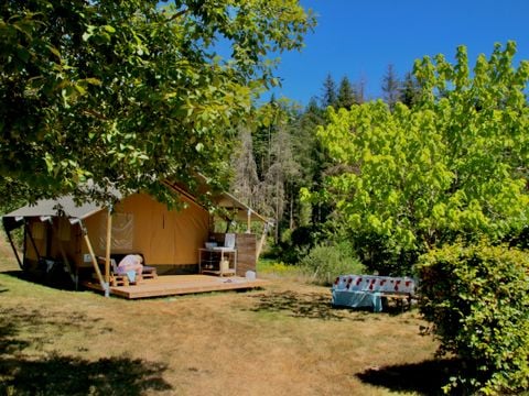 Tente en toile et en bois 5 personnes - GS2 Tente safari Greenlodge - Sans sanitaire