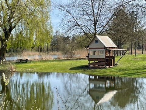 Tente en toile et en bois 2 personnes - Bivouac