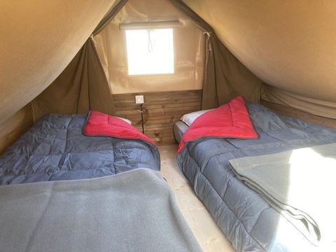 Tente en toile et en bois 2 personnes - Bivouac