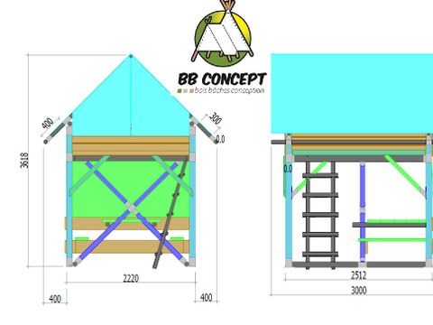 Tente 2 personnes - Tente Bivouac 2pers - 5m²
