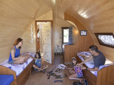 Hébergement 5 personnes - Cabaña baño