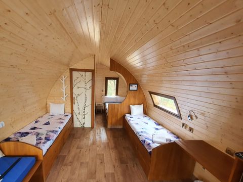 Hébergement 5 personnes - Cabaña baño