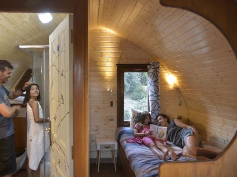 Hébergement 5 personnes - Cabaña baño
