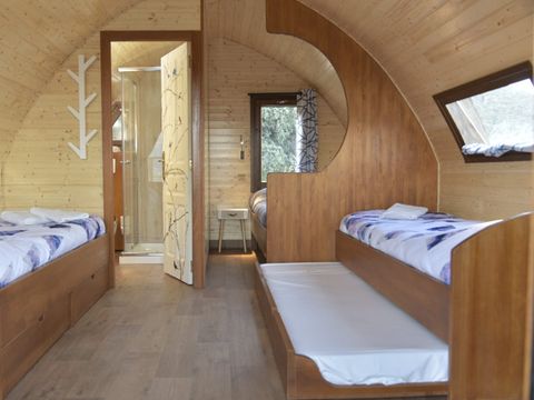 Hébergement 5 personnes - Cabaña baño
