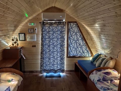 Hébergement 5 personnes - Cabaña baño