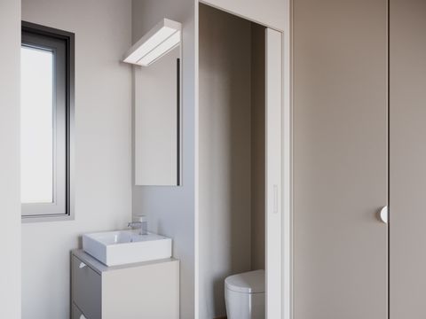 Lodge 4 personnes - Lodge Serenity 33,9 m² - 2 chambres + 2 SDB + Terrasse + TV