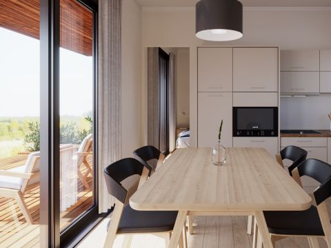 Lodge 4 personnes - Lodge Serenity 33,9 m² - 2 chambres + 2 SDB + Terrasse + TV