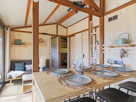 Chalet 4 personnes - Chalet Portland 35 m² - 3 chambres + Terrasse couverte + TV