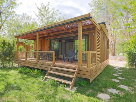 Chalet 4 personnes - Chalet Portland 35 m² - 3 chambres + Terrasse couverte + TV