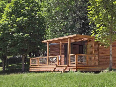 Chalet 4 personnes - Chalet Portland 35 m² - 3 chambres + Terrasse couverte + TV