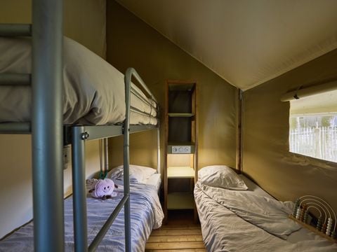 TENTE TOILE ET BOIS 5 personnes - Tente Safari 2 CH 5 pers