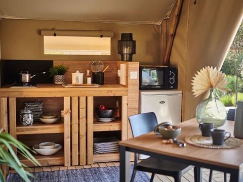 TENTE TOILE ET BOIS 5 personnes - Tente Safari 2 CH 5 pers