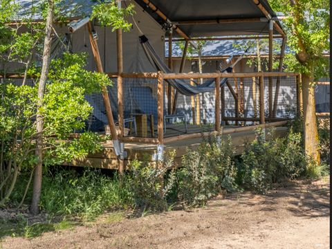 Tente en toile et en bois 2 personnes - LODGE FAMILY PLUS