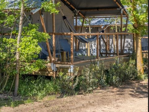 TENTE TOILE ET BOIS 2 personnes - LODGE FAMILY PLUS