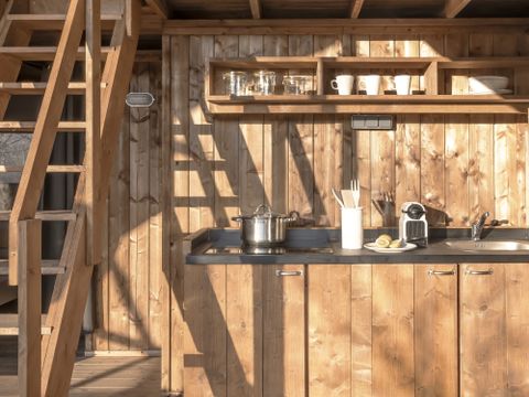 Tente en toile et en bois 2 personnes - LODGE FAMILY DUPLEX